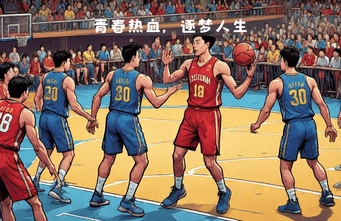 篮球赛场上出现令人振奋的火爆情景