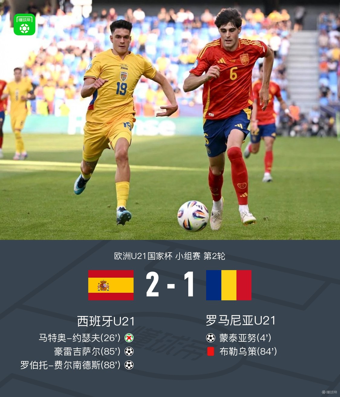 包含西班牙队击败罗马尼亚，欧预赛表现抢眼的词条